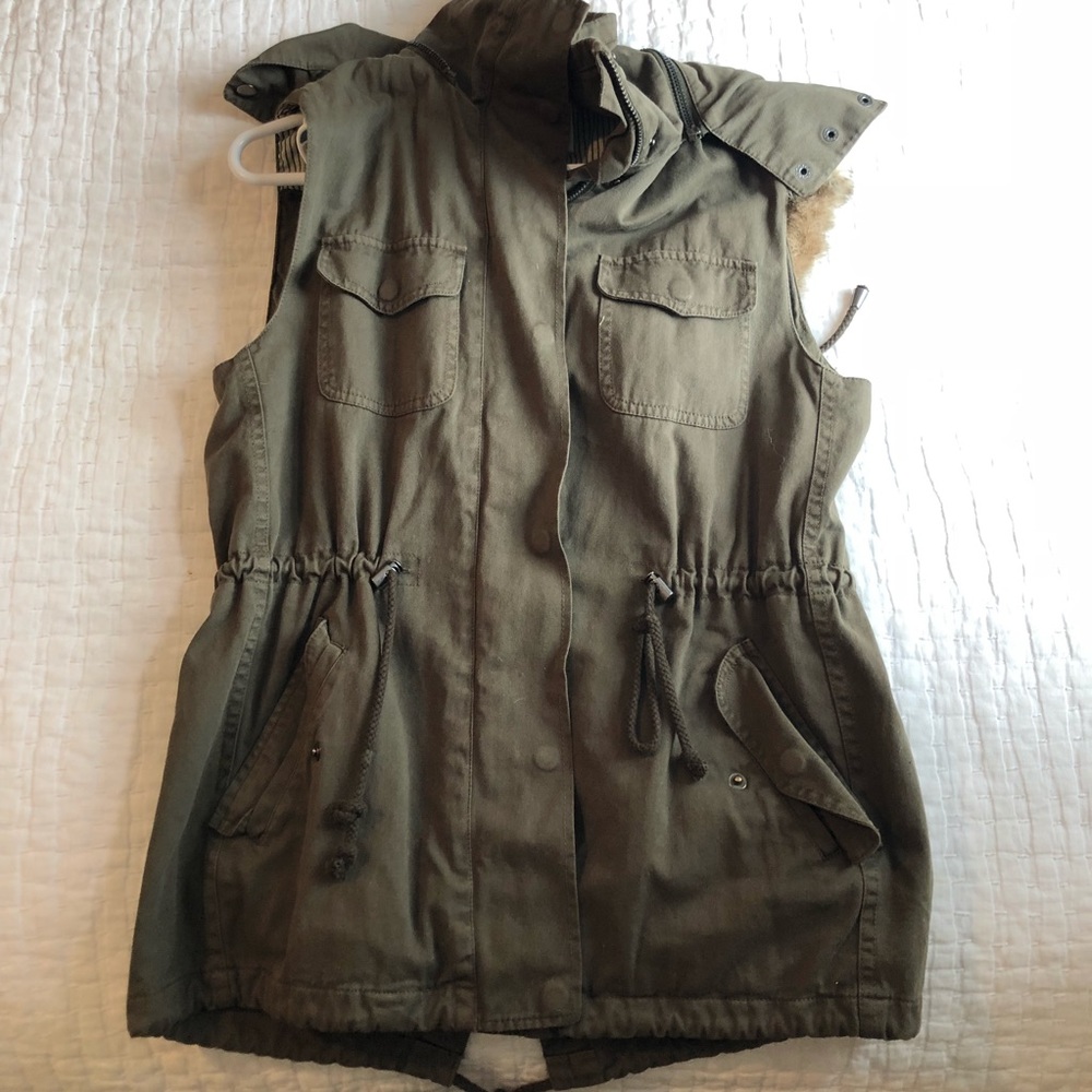 Velvet by Graham & Spencer Green Cargo Vest
